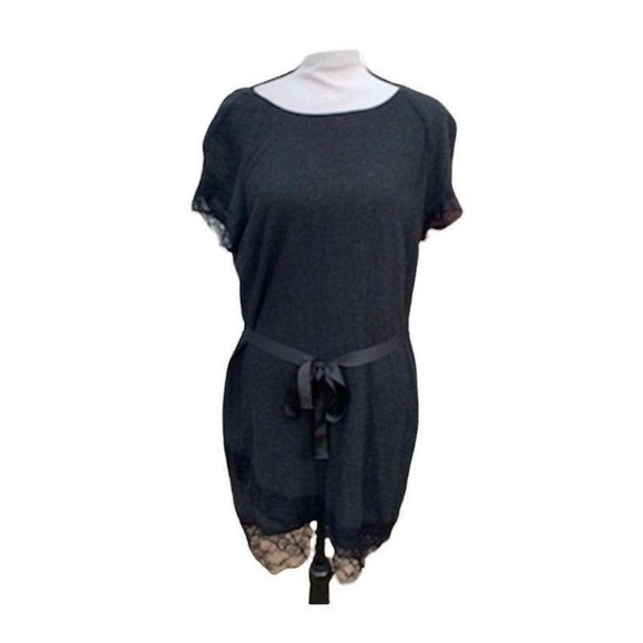 Zara Dresses & Skirts - Zara Basic Size‎ Large Black Viscose/Wool Bodycon MiniDress